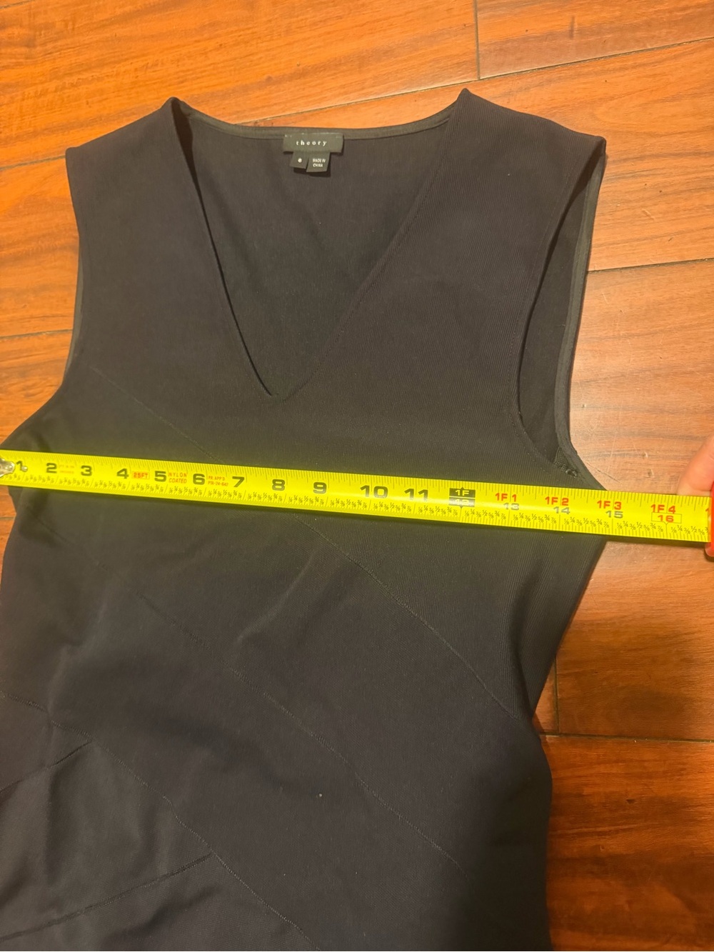 Theory Black Sleeveless V-Neck Sheath Dress - Picture 4 of 9